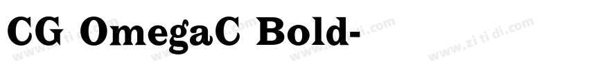 CG OmegaC Bold字体转换